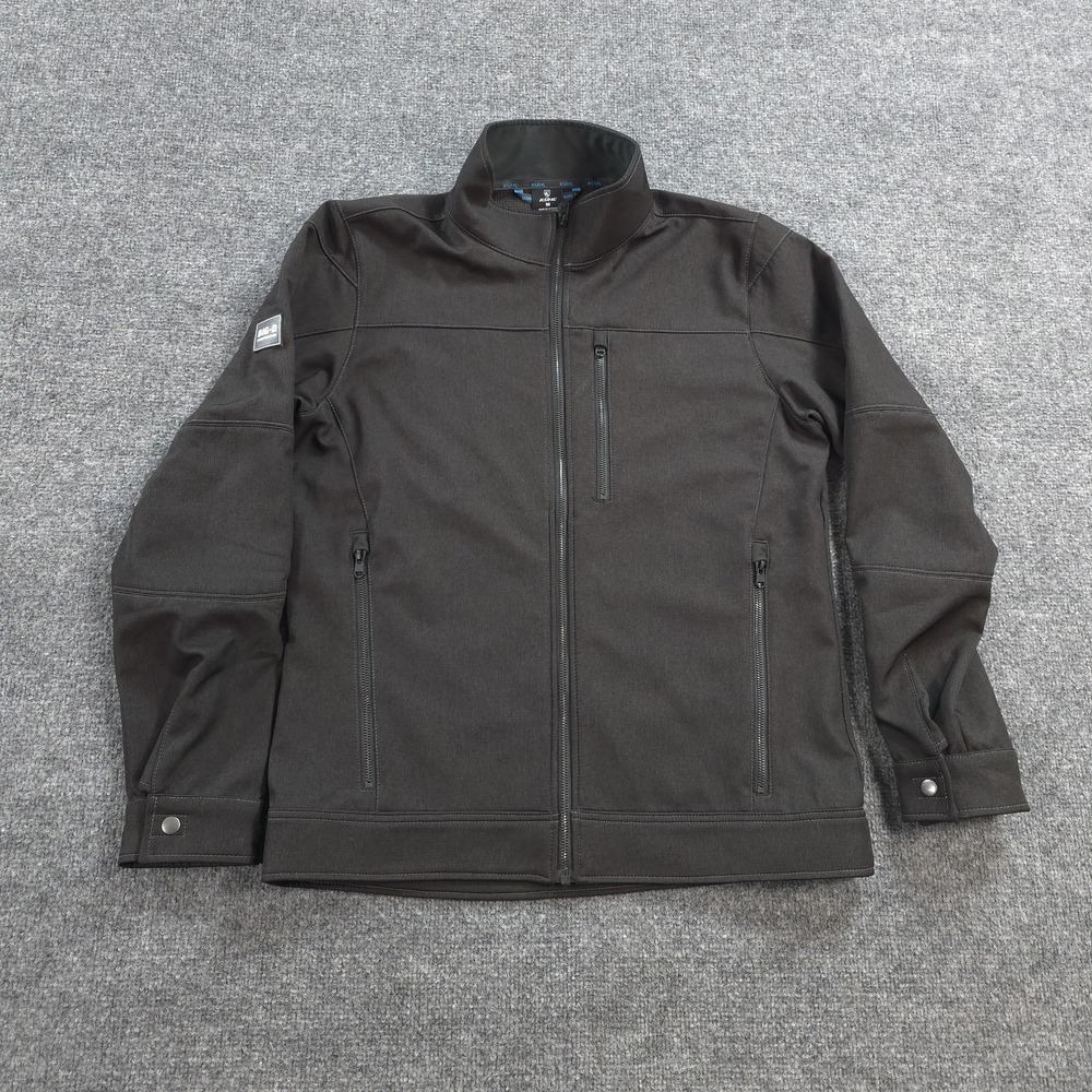 Kuhl Jacket Mens Medium Gray Impakt Softshell Performance Hiking Outdoors Logo